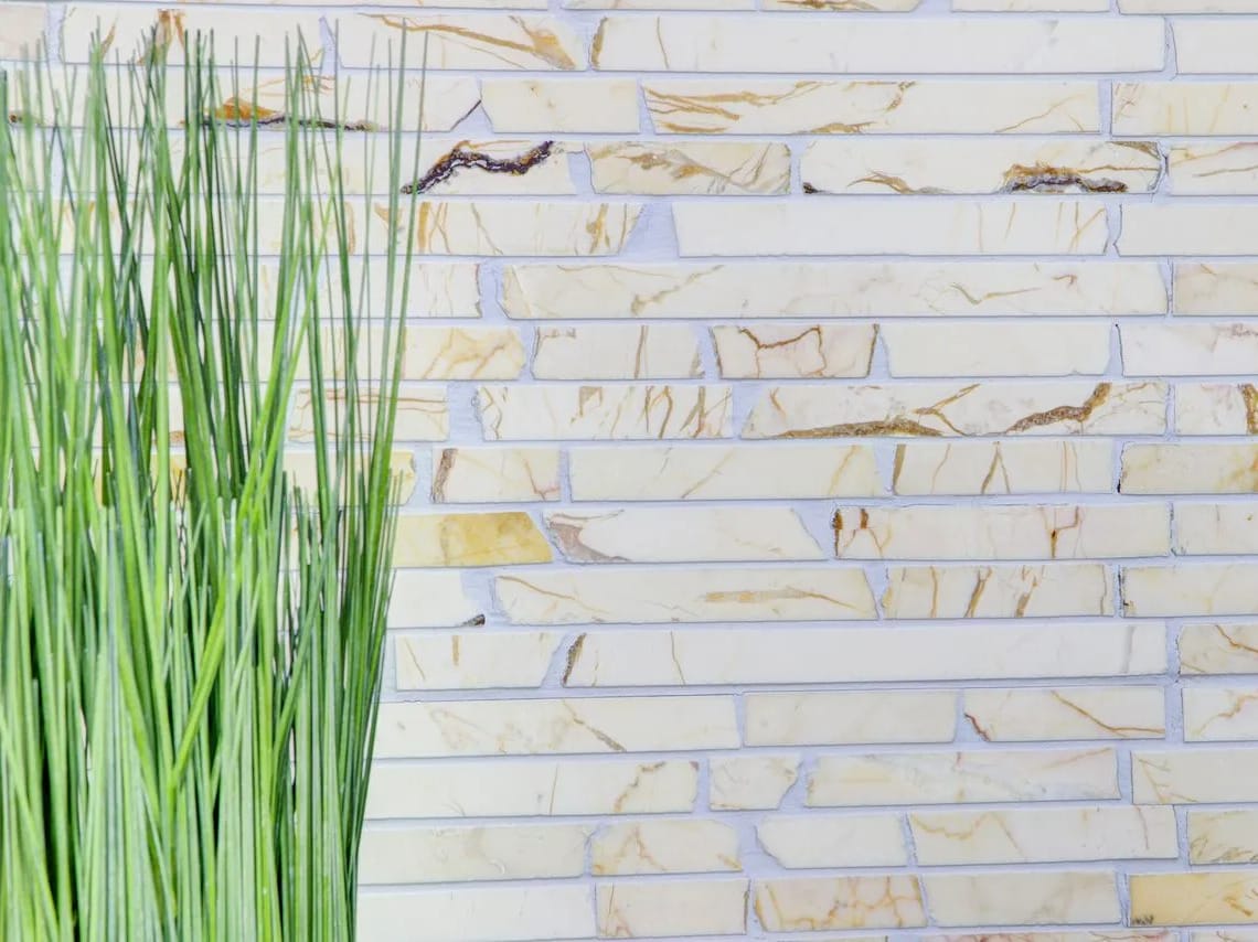 Золотая кремовая мраморная отделка Mosaix ARCH-00017283