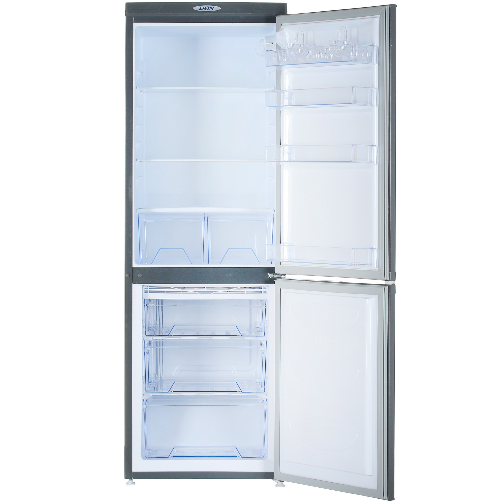 1330097 Холодильник с морозильником   DON R-290G серый STDN-0142266 - Вид №1