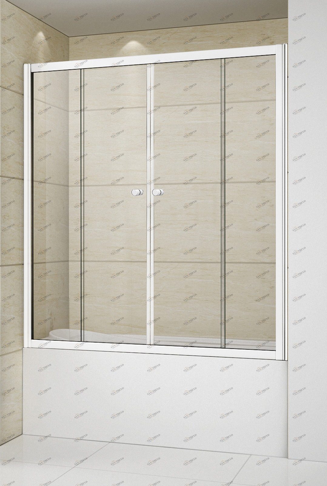 RELAX-VF-2-150/145-C-Bi Душевое ограждения на борт вынны Cezares Китай