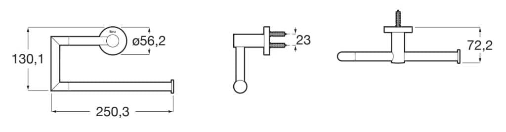 Металлический держатель для полотенец Roca Hotels ARCH-00043710 - Вид №7