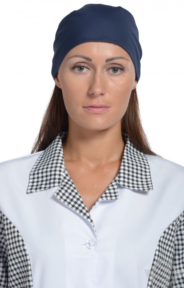 59286 Косынка ткань "Тиси" темно-синяя  Повар  размер Спецодежда  - Вид №5