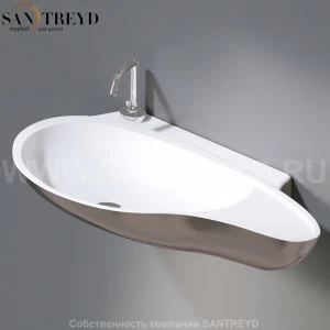 L500T0R1V4.251 Подвесная раковина настенная овальная A. e T. Italia SPOT белая