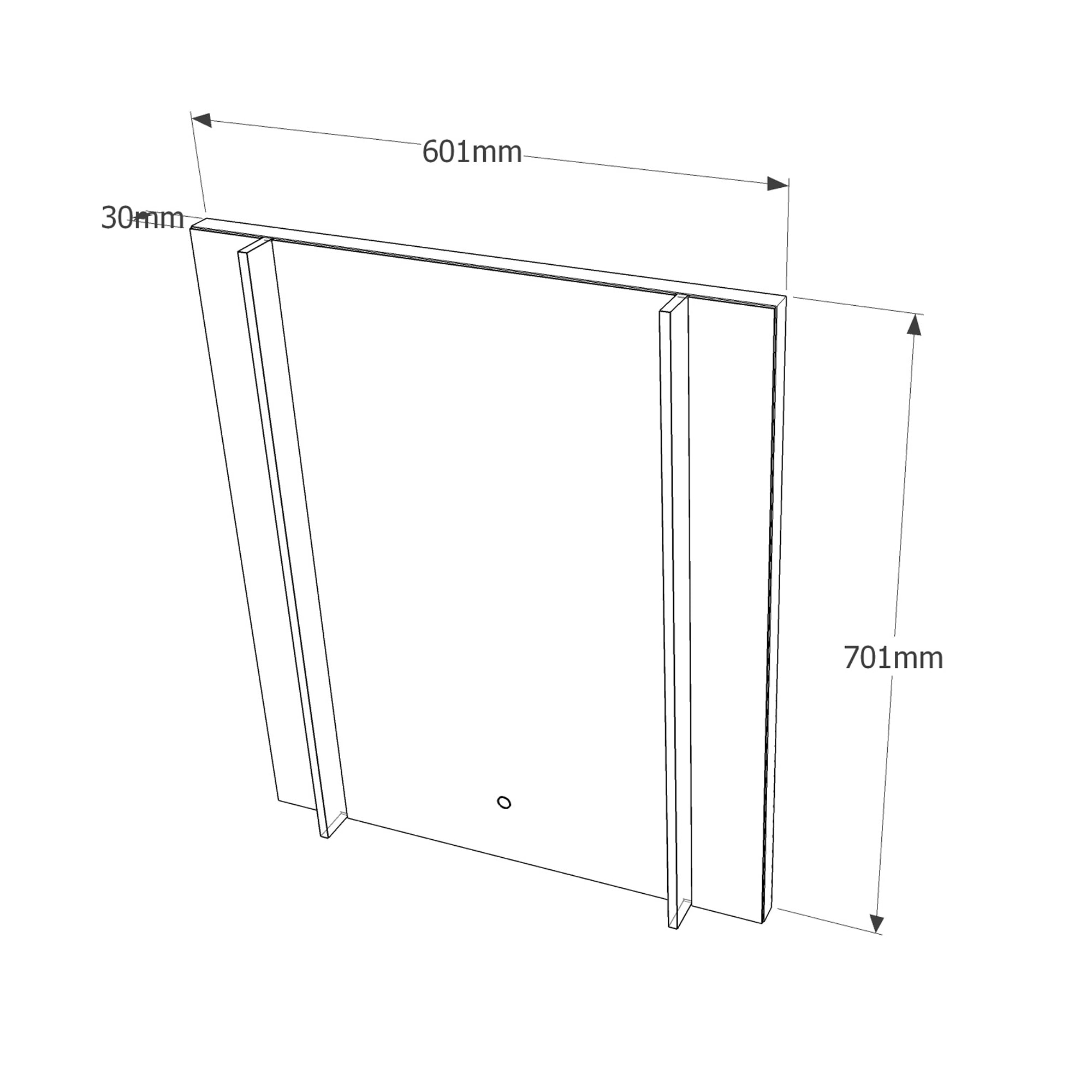 82253954 Зеркало с подсветкой 60x70 см Land Santreyd - Вид №4