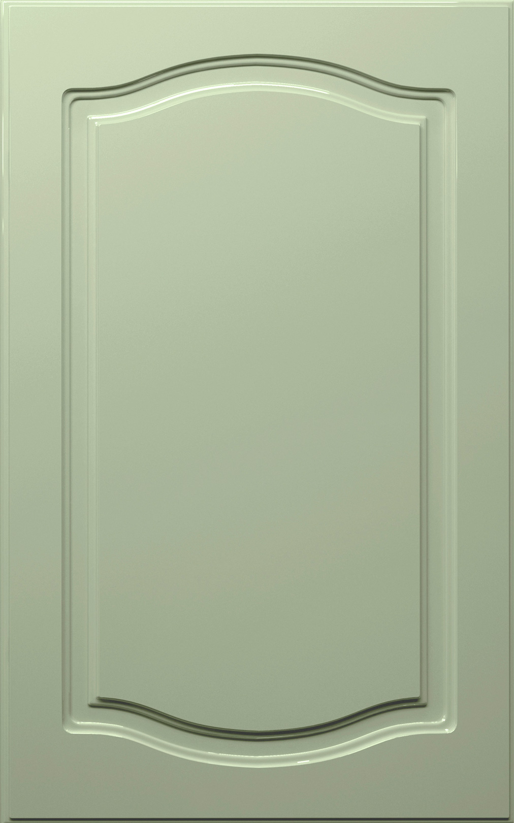 Фасады для кухни Классика Фрезеровка «Классика двойная» Фисташковый глянец ПЭТ №233 SIDAK SIST1178-203