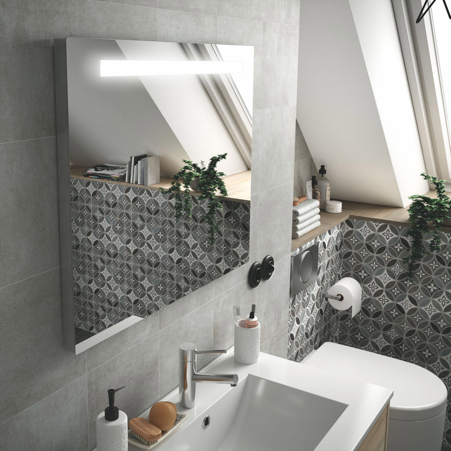 25033 SALGAR Зеркало противотуманное SUNSET 100 x 60 - Вид №2