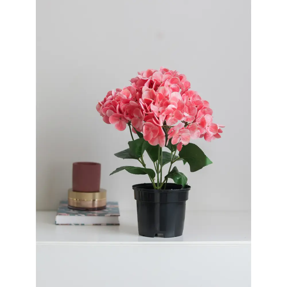 89356237 Искусственное растение в горшке гортензия h35 см цвет розовый STLM-0952900 Santreyd  - Вид №5