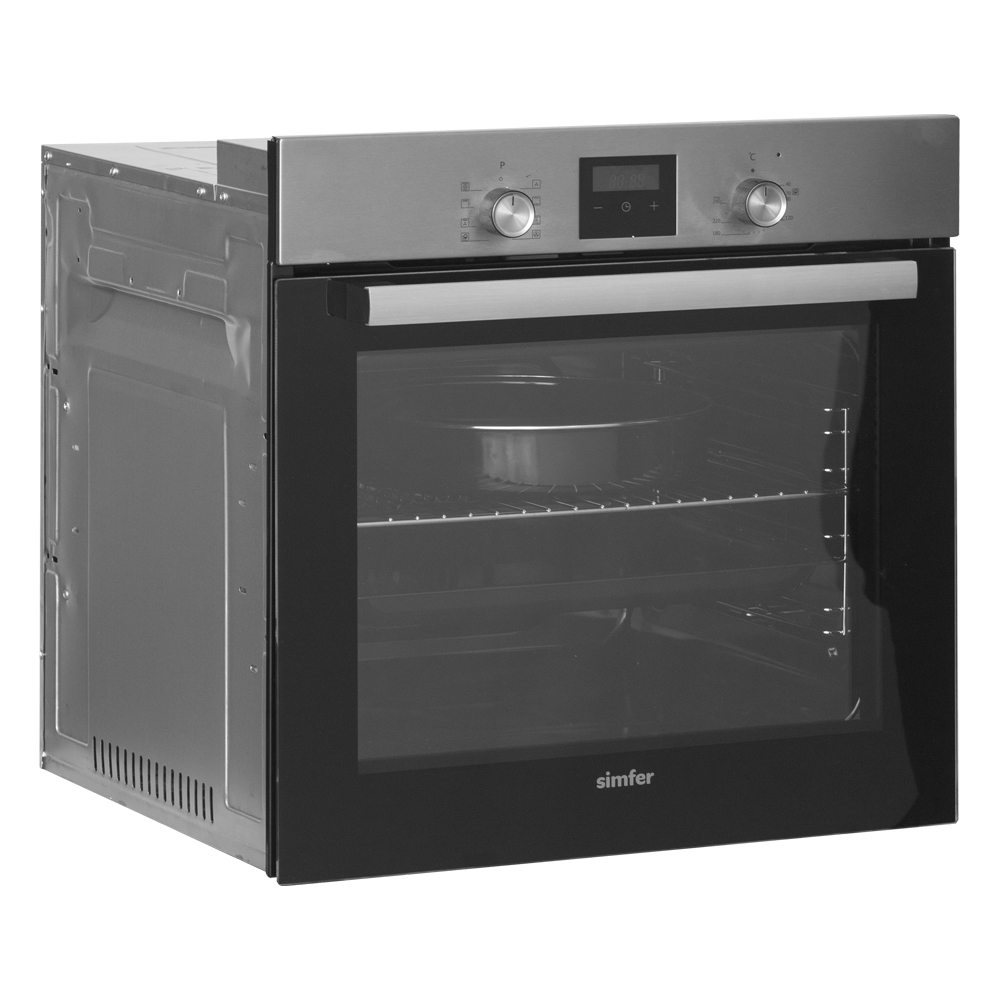 9240925 Электрический духовой шкаф Simfer B6EM59070 серебристый STDN-0017931 - Вид №1