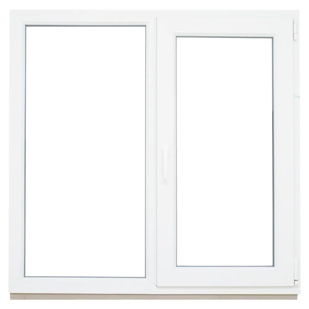 Окно пластиковое ПВХ Deceuninck двустворчатое 1440x1160 мм (ВxШ) двуxкамерный стеклопакет белый/белый STLM-2091144 - Вид №1
