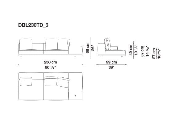Кожаный диван B&B Italia док ARCH-00106863 - Вид №143