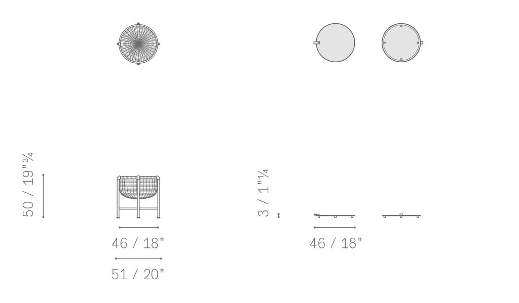 Кожаный садовый журнальный столик с отсеком для хранения Poltrona Frau коллекция-мебель и аксессуары ARCH-00050824 - Вид №4