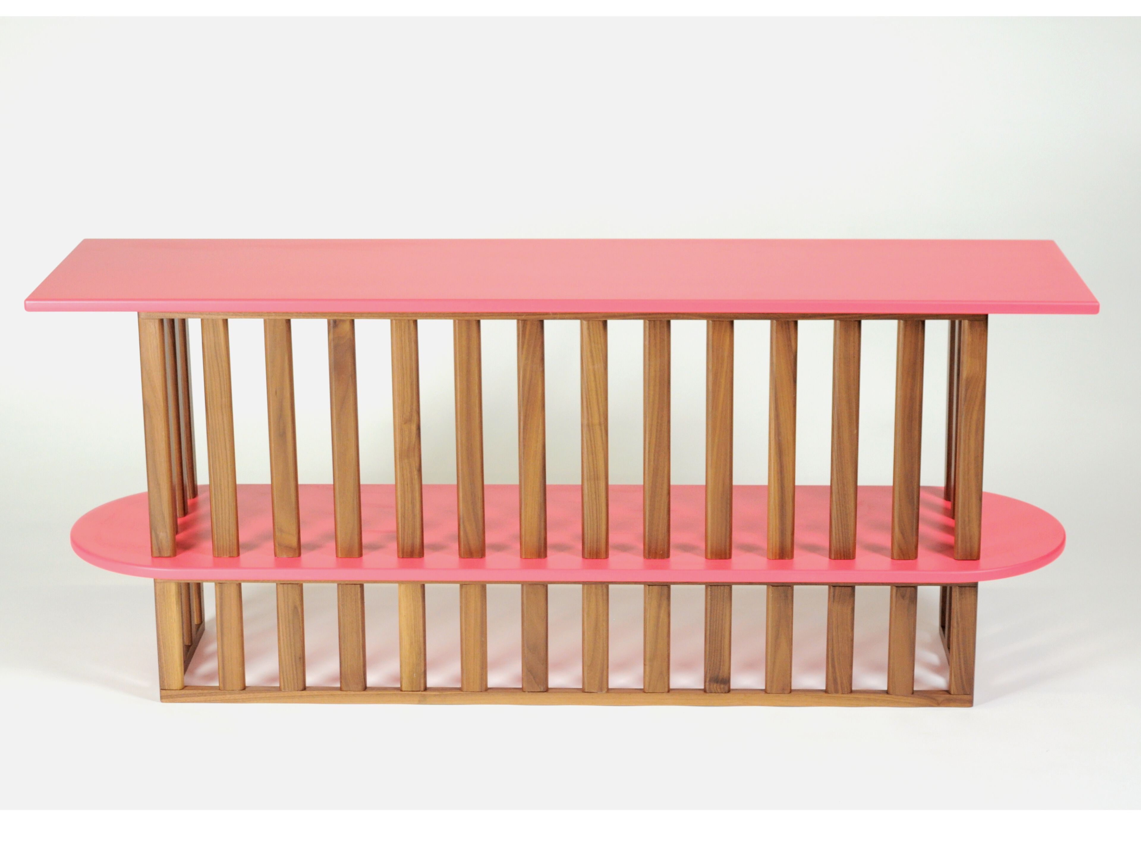 Книжный шкаф из массива дерева с двумя полками Medulum ARCH-00025873 - Вид №5