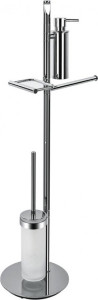 B9849 Стойка напольная (ёршик, полотенцедержатель, дозатор, держатель ТБ) COLOMBO PLANETS