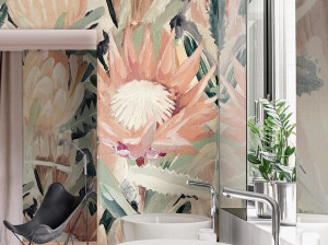 Тропические обои ПВХ бесплатно, экологически чистые, моющиеся