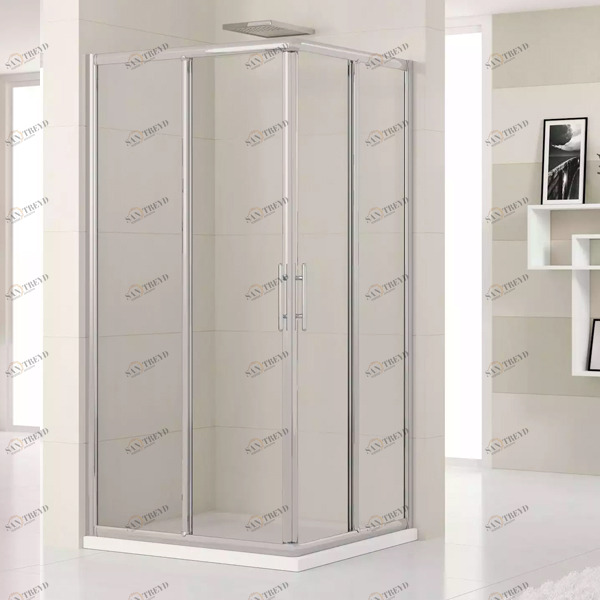 Душевой уголок 99x99 LUNES A Novellini LUNES с серебристым профилем LUNESA96L1BLUNESA96L1B