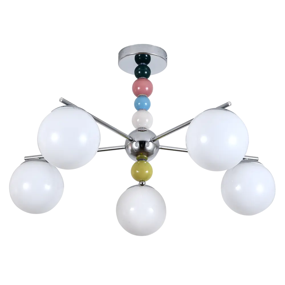 Люстра подвесная Opulence 5 ламп 10 м² цвет хром Escada STLM-2172756 - Вид №1