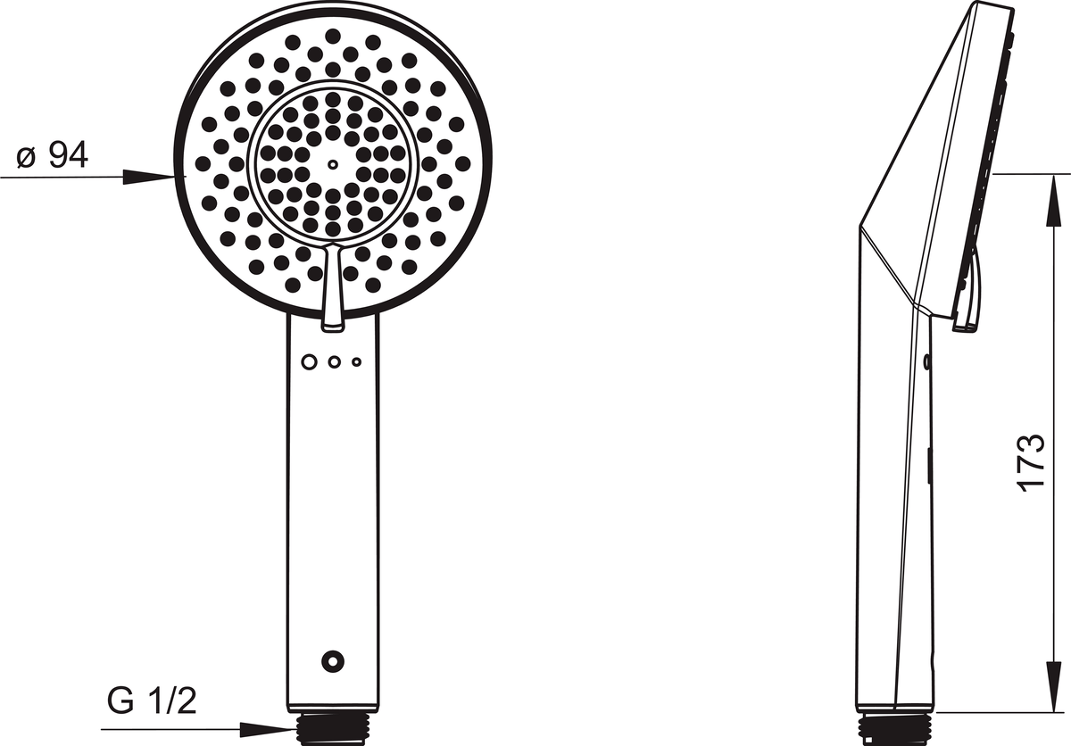 Oras 272020 Ручной душ 272020 Optima Хром  - Вид №1