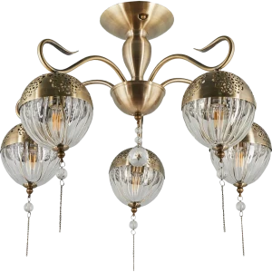 Люстра «Faberge» 594/5PL 5хЕ14х40 Вт цвет античная бронза