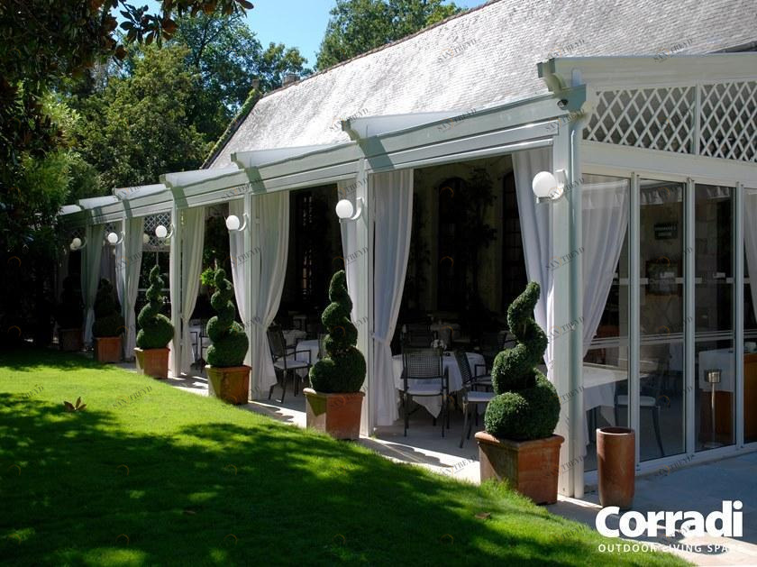 Corradi Деревянная пергола с раздвижной крышкой Pergotenda® sun-id-1358069