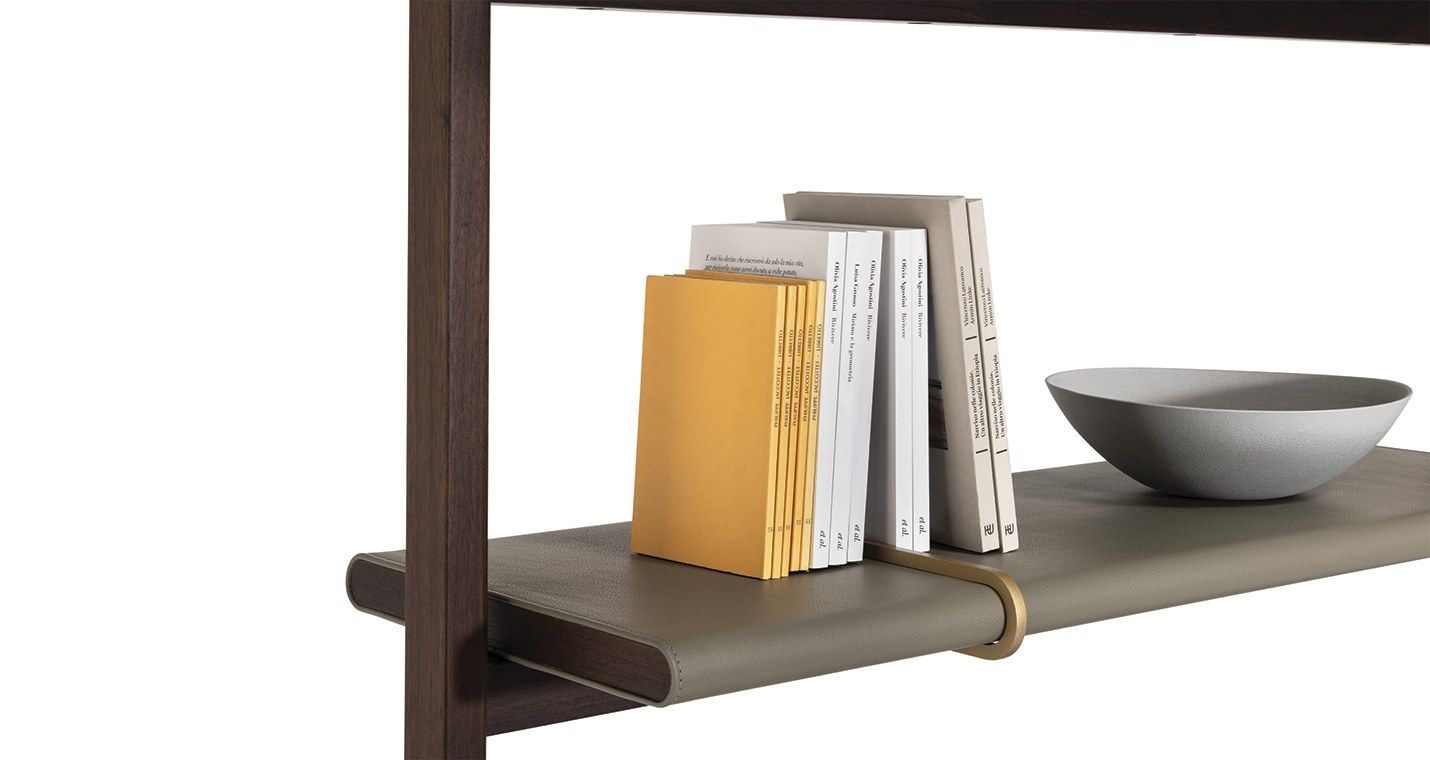 Деревянный самонесущий двухсторонний книжный шкаф Poltrona Frau коллекция-мебель и аксессуары ARCH-00033344 - Вид №6