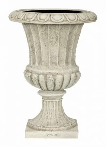 Ваза напольная классическая 30 см молочная с патиной "Грасс" CAPI EUROPE FLORERO 044767 Серый