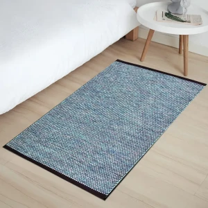 CTIM Ковёр из натурального хлопка ручной работы в синих тонах 60x90 см 89361887