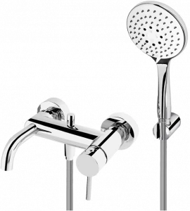 Fir Italia Смеситель для ванны настенный из латуни с ручным душем Cleo 84 8434016