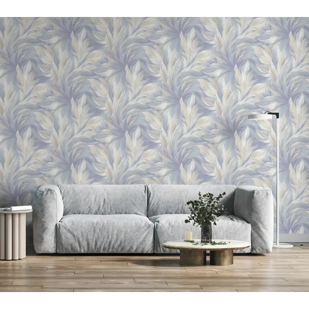 Флизелиновые обои New Age Rio голубые с растительным орнаментом 89433214 STLM-1575080 - Вид №3