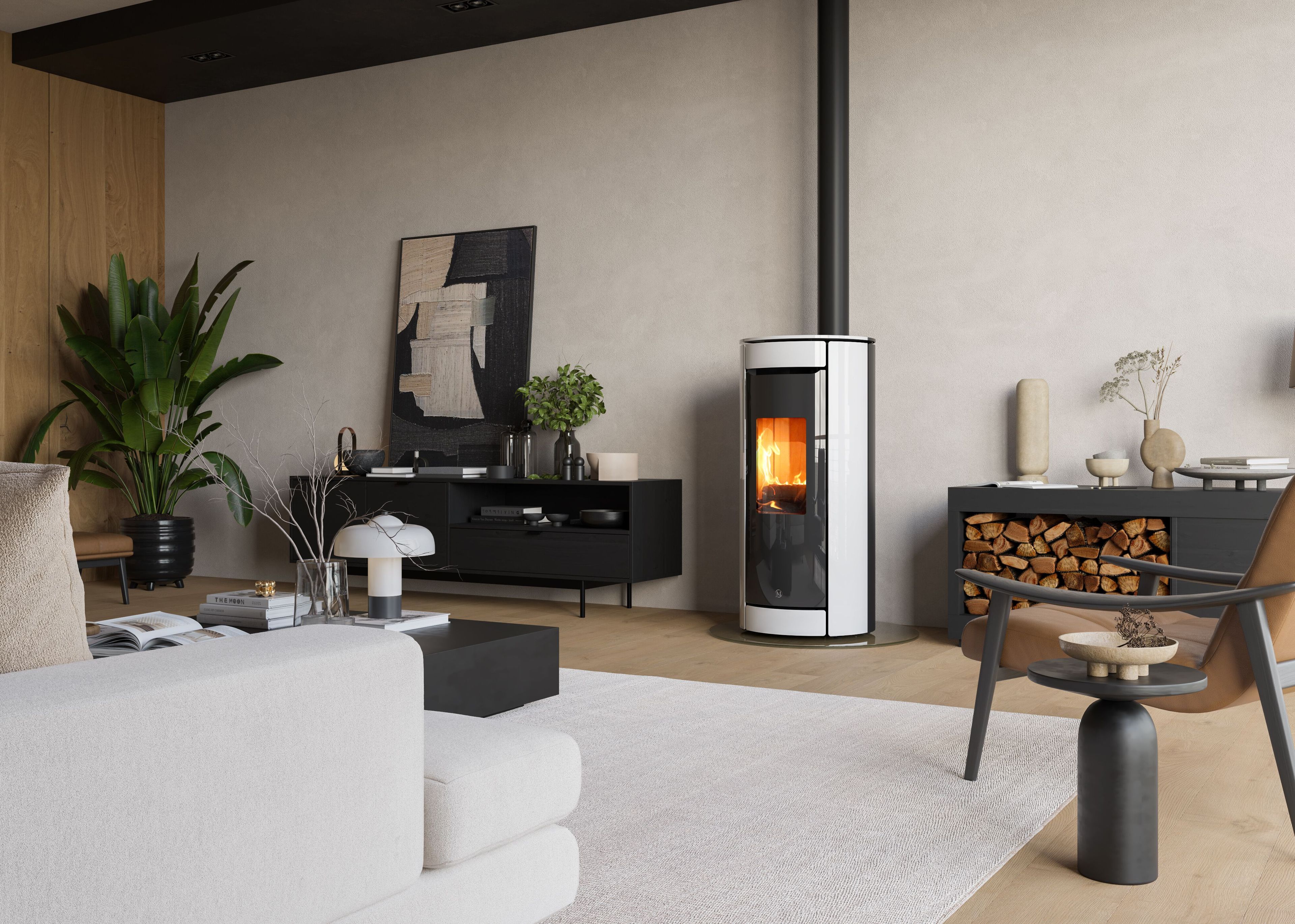 Комбинированная печь для древесных гранул Jolly Mec воздушные системы ARCH-00112296 - Вид №3