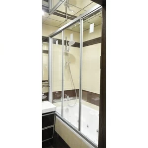 Шторка на ванну 130x150 GV-403A прозрачное стекло GUTEWETTER PRACTIC PART