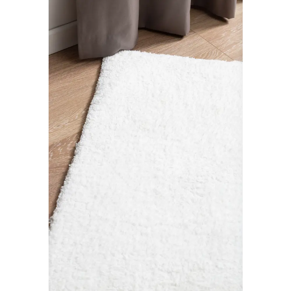 Ковер полиэстер Лавсан Снежный 80х150 см цвет белый Amigo STLM-2173124 - Вид №7