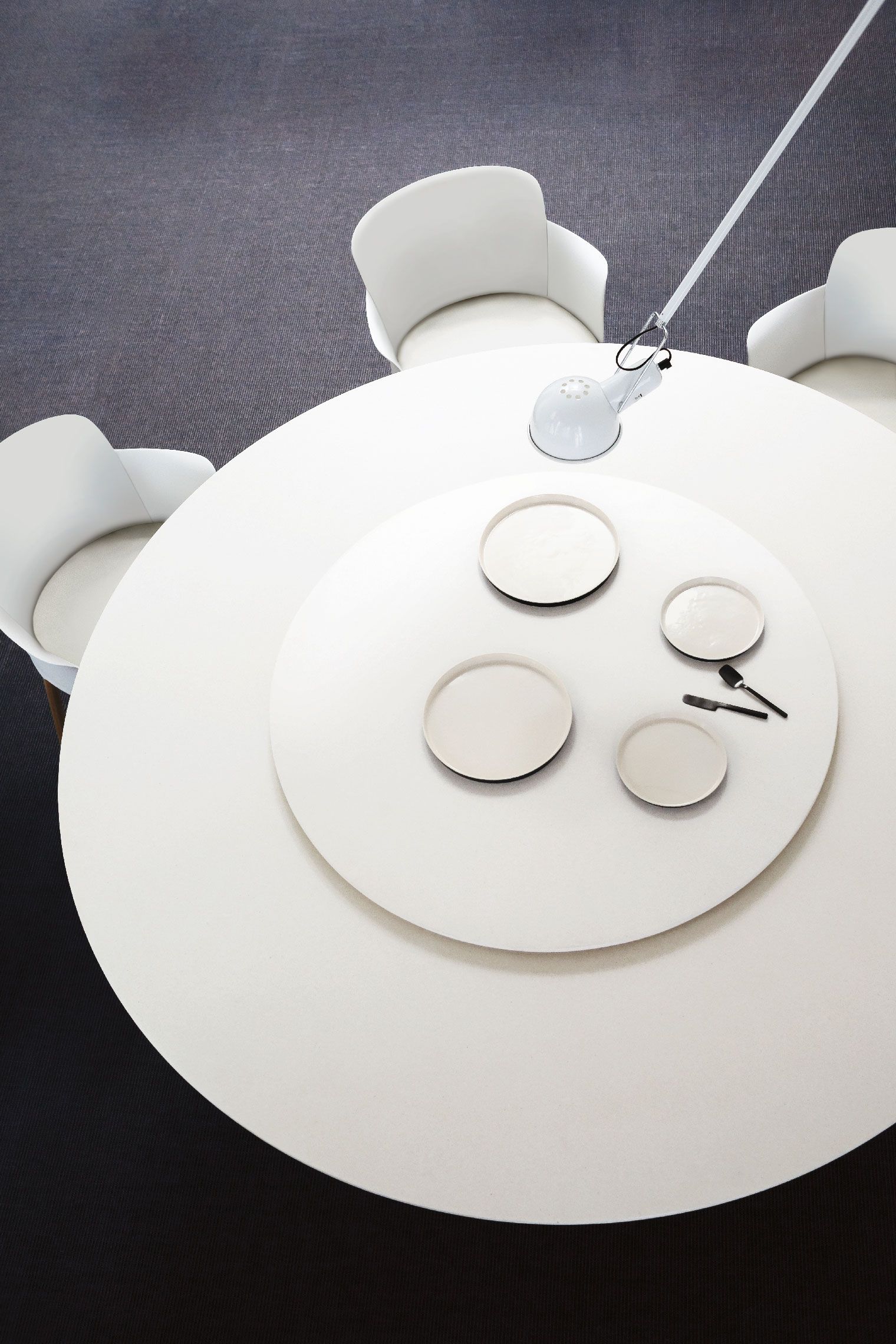 Стол с Lazy Susan Desalto глина ARCH-00008464 - Вид №3