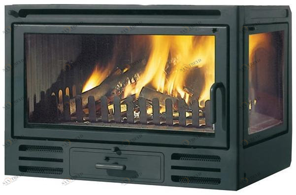 EDILKAMIN Каминная топка угловая чугунная дровяная Firebox sun-id-1455061