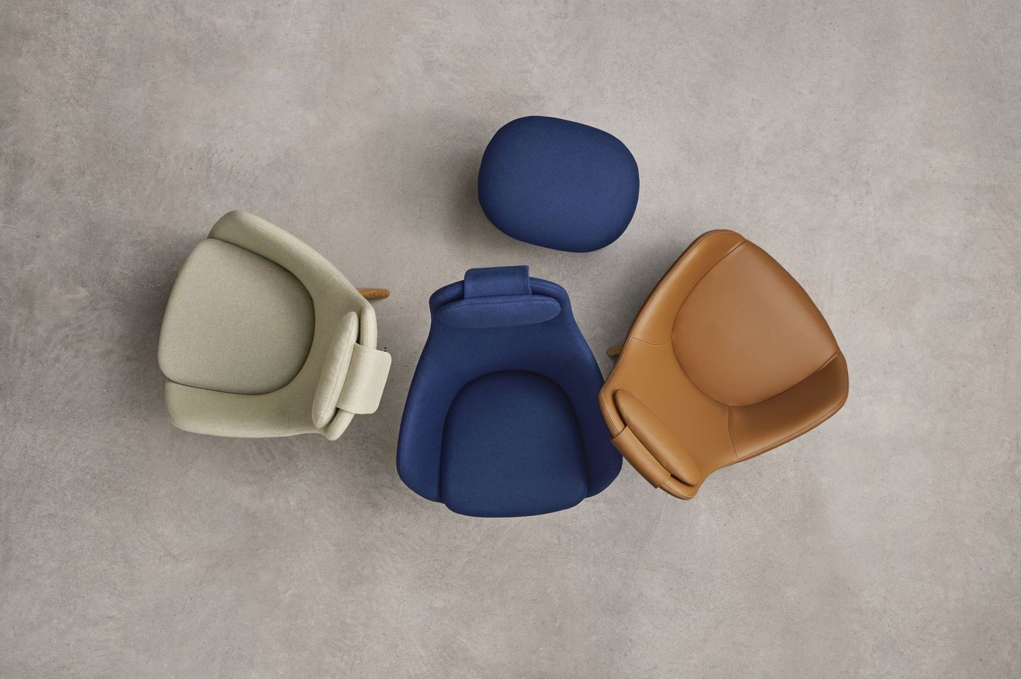 Кожаное кресло с подголовником VITRA HAL Lounge ARCH-00101409 - Вид №11