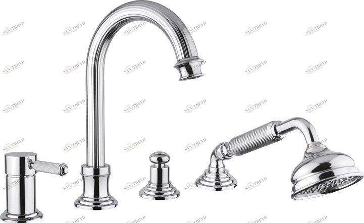 Смеситель на борт ванны однорычажный Cezares OLIMP-BVDM-01-L