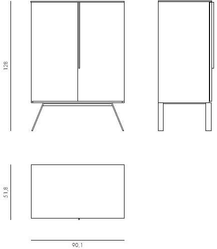 Novamobili Комод высокий с распашными дверцами Details sun-id-1407923 - Вид №1
