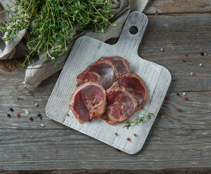 3505 Мини рулет из мяса гуся с чесноком Вкусляндия 