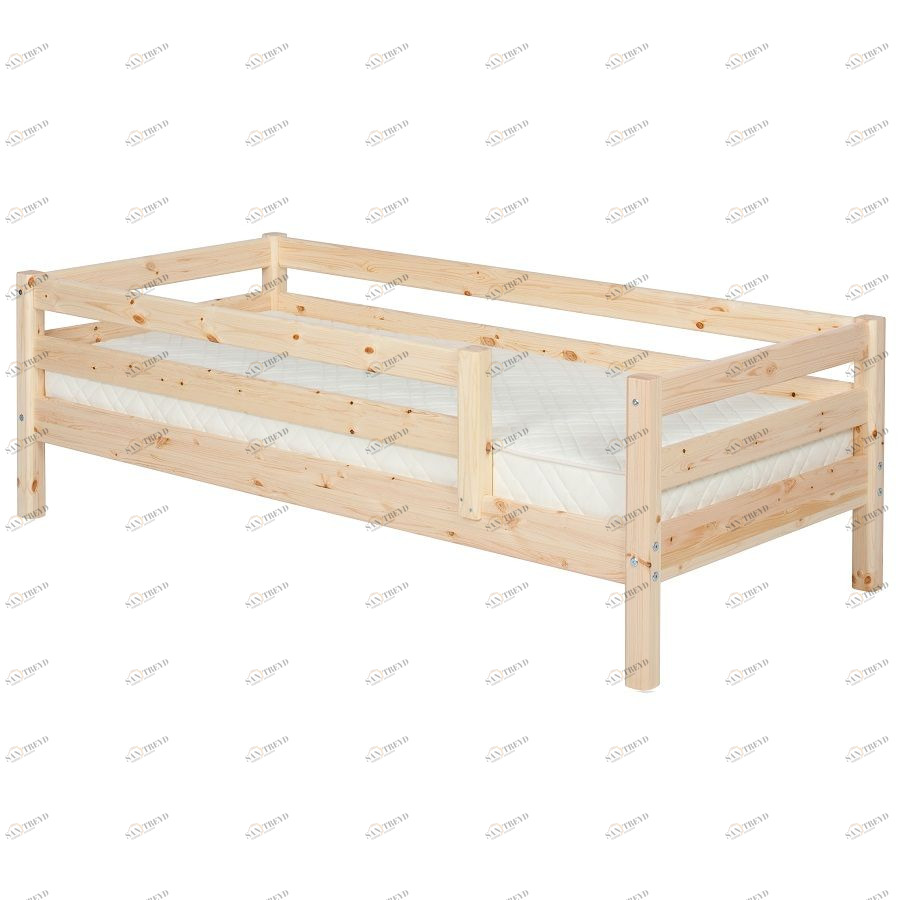 Кровать Flexa Classic с предохранительной планкой, лакированная, 190 см 9010121101