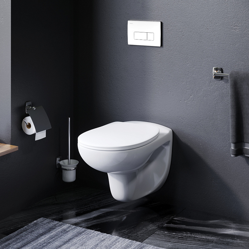 IS48001.741700 Инсталл с клав Pro M белый с подв унит б/ободк с сид м/л AM.PM Sense - Вид №1