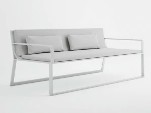 GANDIABLASCO 2-местный диван из термо-лакированного алюминия Blau