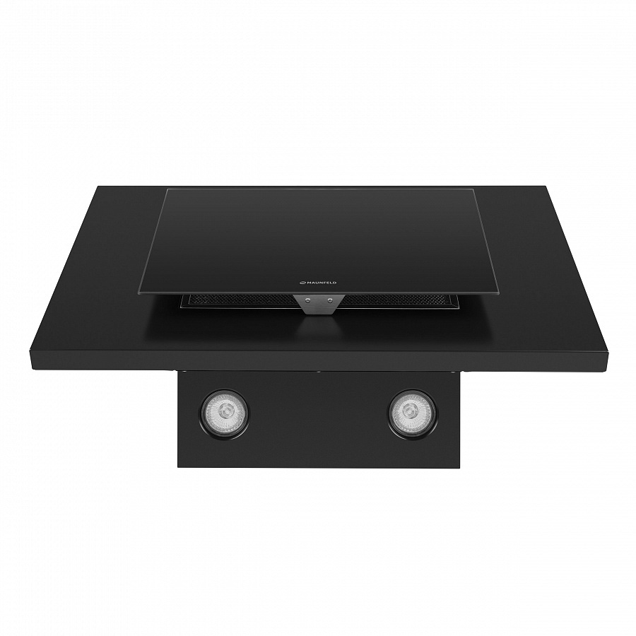 TOWER Light 50 Black Glass Black Вытяжка tower light 50 чёрный/чёрное стекло/ • тип: настенная• цвет: черный• управление: кнопочное• ширина, мм: 500• полная потребляемая мощность, вт: 150• количество скоростей: 3• максимальная производительность, м3/ч: 47 Santreyd  - Вид №2