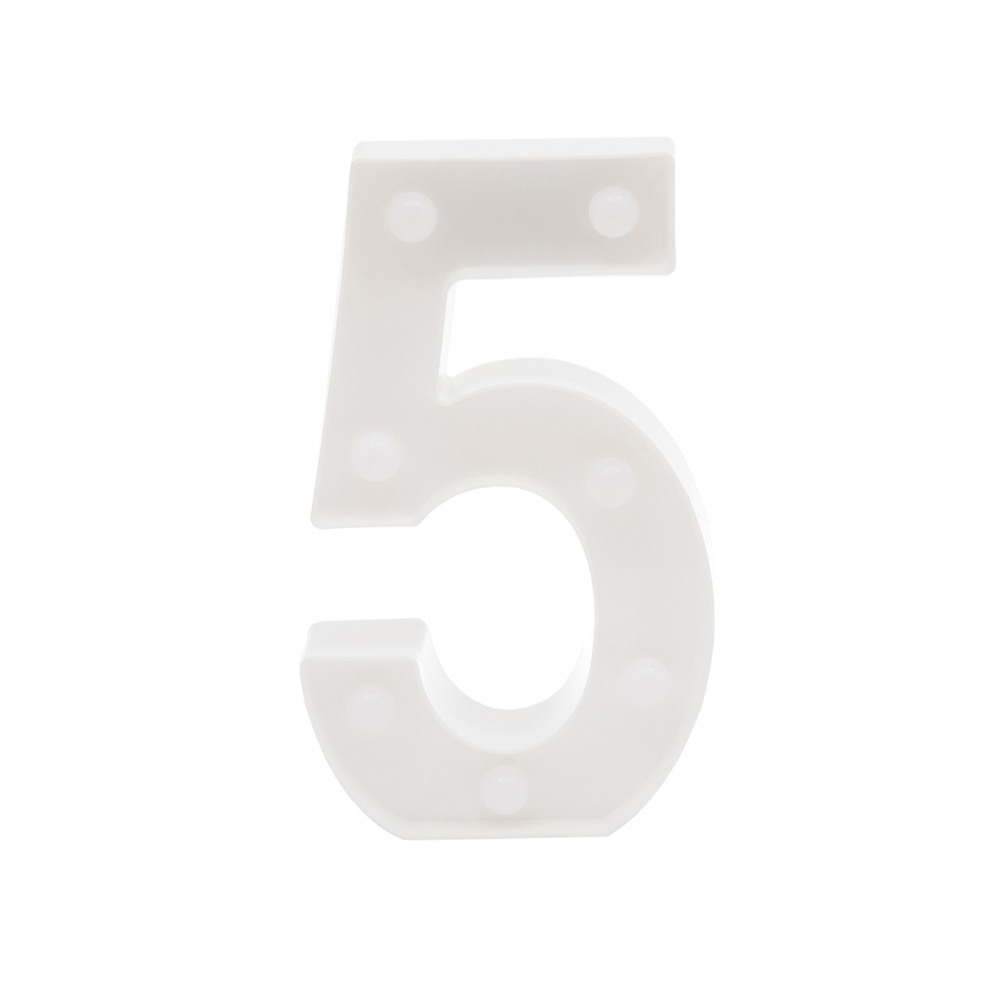 Ночник детский "Цифры" LITTLE LOVELY COMPANY  281693 Белый Santreyd  - Вид №8