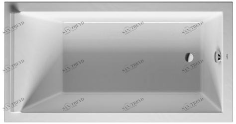 Duravit Прямоугольная акриловая ванна Starck 700337