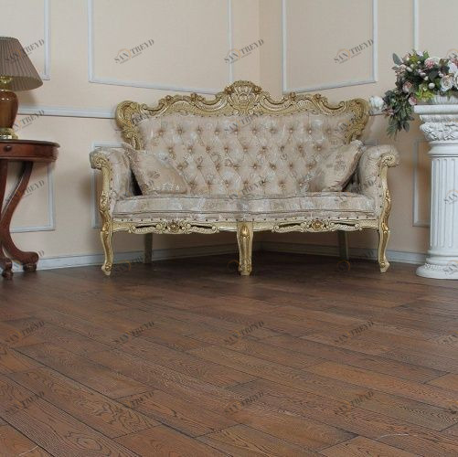 Массивная доска Deker Стори Дуб с брашью (Текстурированная) 300-1200х120 мм 2600300620