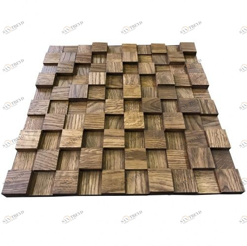 Мозаика и 3D панели из дерева Tarsi 3D 3d Коньяк 1.0.7.0 Дуб Селект 3д (мозаика панели), гладкая (3Д (мозаика панели), Гладкая) 300х300 мм 1401100056