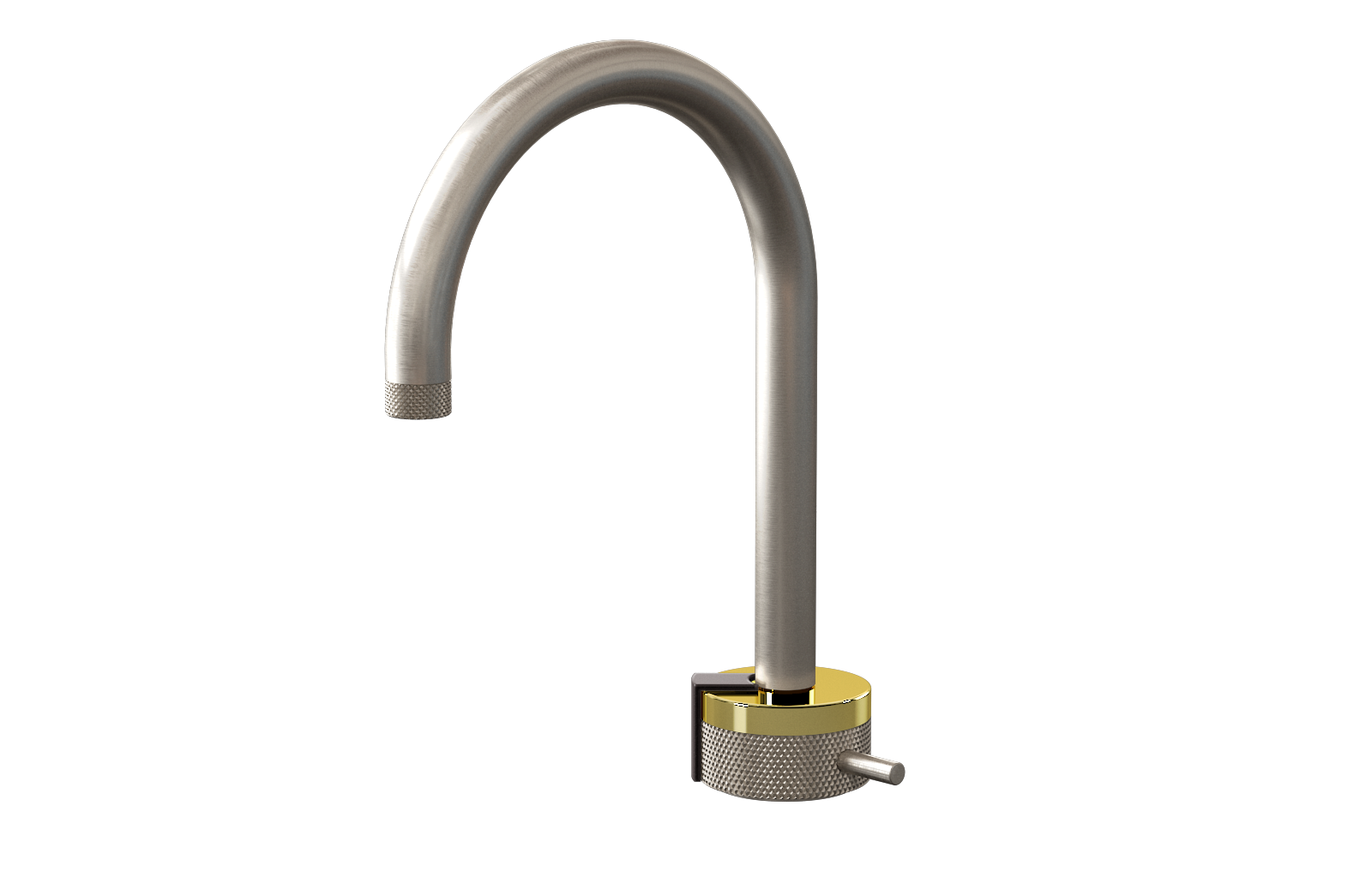 E-11502-R1PB-L2GM-BNi Однорычажный прогрессивный смеситель для раковины - излив 16см GRAFF MOD+