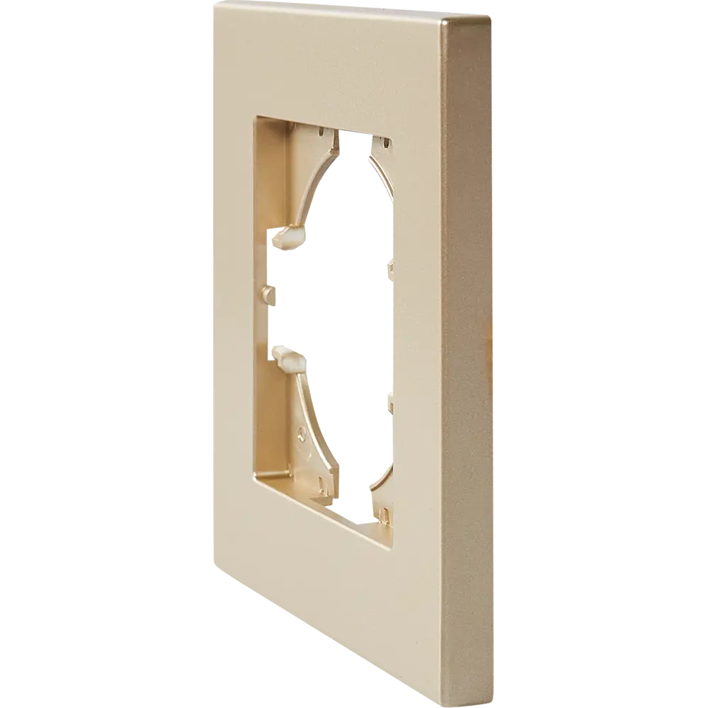 Рамка для розеток и выключателей Gusi Electric City 1 пост цвет шампань Ugra STLM-2120639 - Вид №2