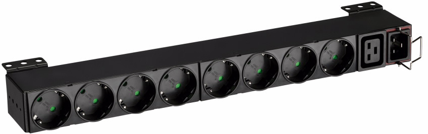 EFLX8D The block of distribution of food flex rack pdu , 1u, 16a, iec320 c20 entrance, an exit 8 pc/shuko sockets and 1 uec320 c19 socket, 4 kw, shhghv 483kh80kh44mm., weight is 1.6 kg., a guarantee 2 years Eaton Santreyd 