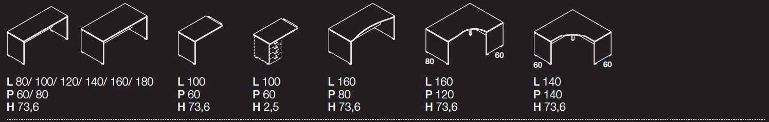 Las Mobili Модульный стол руководителя Oxi sun-id-1422260 - Вид №3