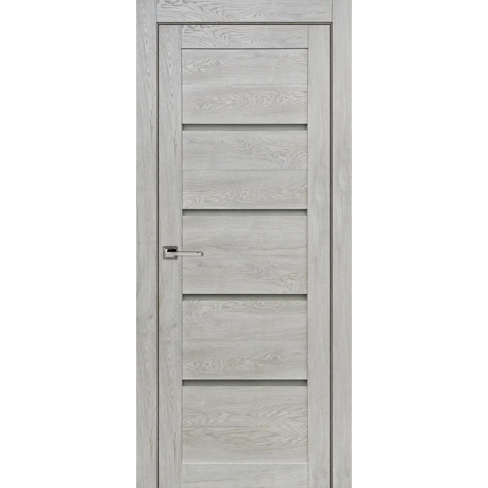 Комплект двери Тренд горизонтальный со стеклом 90x200 см Hardflex серый без доборов ПРИНЦИП STLM-2000822