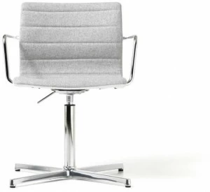 Diemme 4-спицевый тканевый стул с подлокотниками для залов ожидания Miss